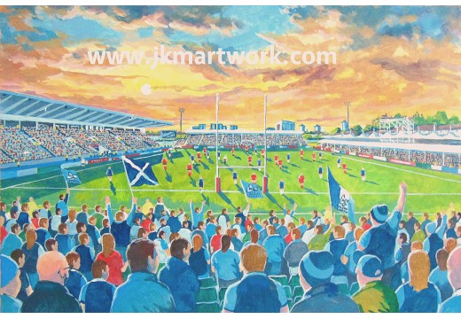 Scotstoun Stadium Fine Art Print - Glasgow Warriors Scotstoun Stadium Fine Art Print - Glasgow Warriors